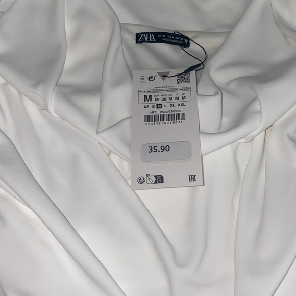 ZARA Draped crop top size M - Picture 8 of 9